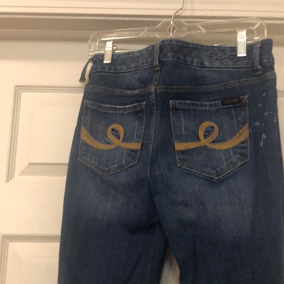 Seven7 jeans with embroidered back pockets - Picture 1 of 3